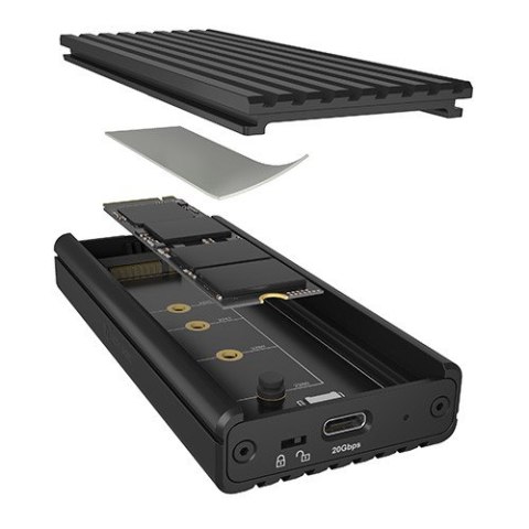 Obudowa IB-1917M-C32a NVMe USB 3.2 Gen 2x2, 20 Gbit/s IcyBox Obudowa IB-1917M-C32a NVMe USB 3.2 Gen 2x2, 20 Gbit/s IcyBox