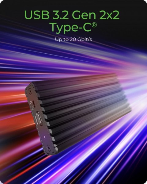 Obudowa IB-1917M-C32a NVMe USB 3.2 Gen 2x2, 20 Gbit/s IcyBox Obudowa IB-1917M-C32a NVMe USB 3.2 Gen 2x2, 20 Gbit/s IcyBox