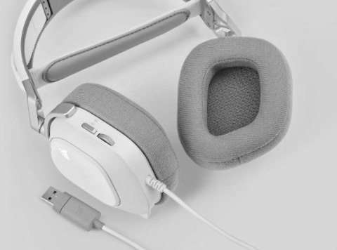 Słuchawki HS80 RGB USB Wired White Corsair Słuchawki HS80 RGB USB Wired White Corsair