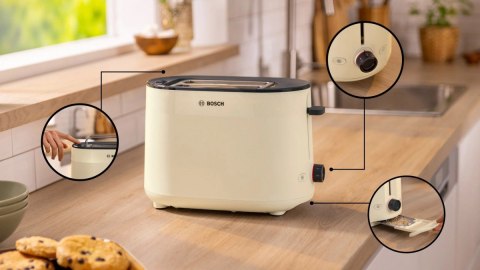 Toster MyMoment TAT2M127 beżowy Bosch