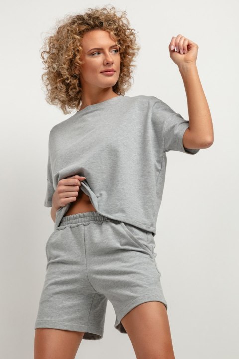 Bluzka Model T386/2 Light Grey - Tessita Bluzka Model T386/2 Light Grey - Tessita