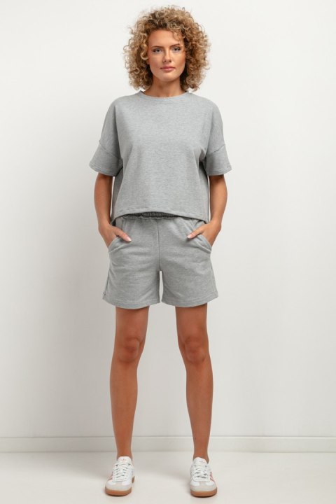 Bluzka Model T386/2 Light Grey - Tessita Bluzka Model T386/2 Light Grey - Tessita