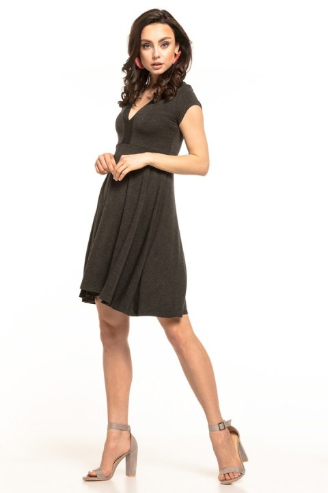Sukienka Model T312/1 Dark Grey - Tessita Sukienka Model T312/1 Dark Grey - Tessita