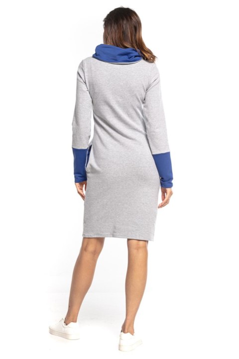Sukienka Model T360/2 Light Grey/Blue - Tessita Sukienka Model T360/2 Light Grey/Blue - Tessita