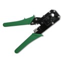 Modułowa zaciskarka do cięcia i zaciskania kabli Ethernet 8P 6P Qoltec