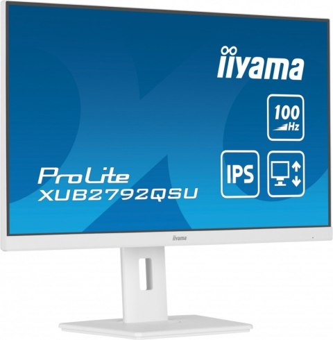 Monitor 27 cali ProLite XUB2792QSU-W6 IPS,QHD,HAS(150mm),100Hz,4xUSB3.2,SLIM IIYAMA