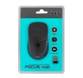 Mysz bezprzewodowa Focus M130 1200 DPI czarna MS Mysz bezprzewodowa Focus M130 1200 DPI czarna MS
