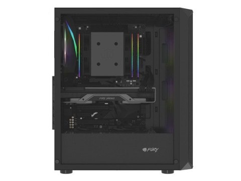 Obudowa Fury Shobo SH4F RGB Midi Tower z oknem Czarna Natec Obudowa Fury Shobo SH4F RGB Midi Tower z oknem Czarna Natec