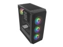 Obudowa Fury Shobo SH4F RGB Midi Tower z oknem Czarna Natec