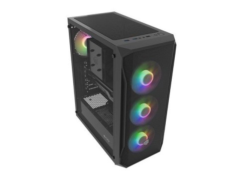 Obudowa Fury Shobo SH4F RGB Midi Tower z oknem Czarna Natec Obudowa Fury Shobo SH4F RGB Midi Tower z oknem Czarna Natec