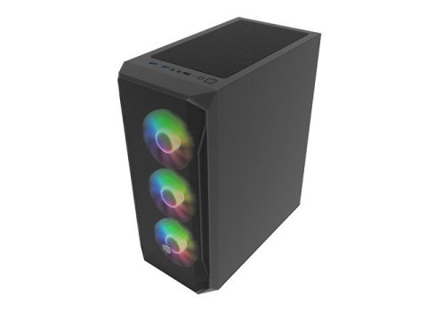 Obudowa Fury Shobo SH4F RGB Midi Tower z oknem Czarna Natec Obudowa Fury Shobo SH4F RGB Midi Tower z oknem Czarna Natec