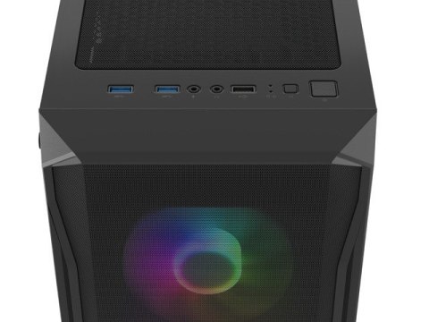 Obudowa Fury Shobo SH4F RGB Midi Tower z oknem Czarna Natec Obudowa Fury Shobo SH4F RGB Midi Tower z oknem Czarna Natec