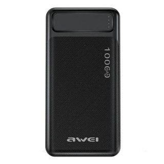 Powerbank 10000mAh P5K 2xUSB 2,1A Czarny AWEI