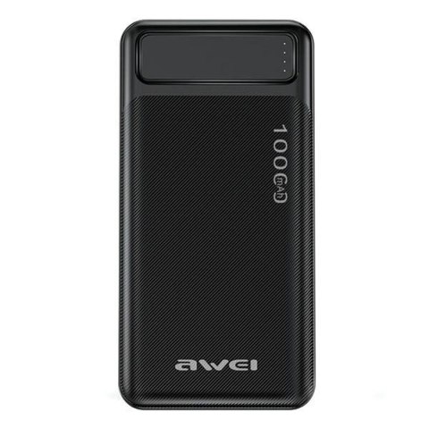 Powerbank 10000mAh P5K 2xUSB 2,1A Czarny AWEI