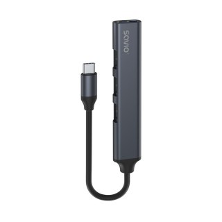 Hub 4 porty USB-C - 3 x USB-A 2.0, 1 x USB-A 3.1 3.1 GEN 1, 5 Gbps, AK-71 Savio