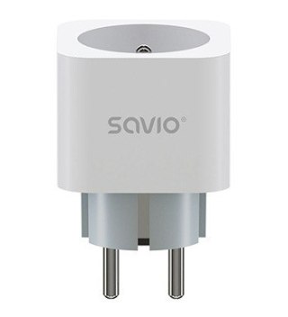 Inteligentne gniazdko Wi-Fi 16A Pomiar zużycia energii, wielopak 3 szt., AS-01, białe Savio