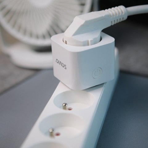 Inteligentne gniazdko Wi-Fi 16A Pomiar zużycia energii, wielopak 3 szt., AS-01, białe