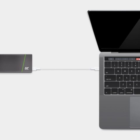Kabel PowerStream USB-C do USB-C 2m, PD 60W, QC 3.0, biały Green Cell