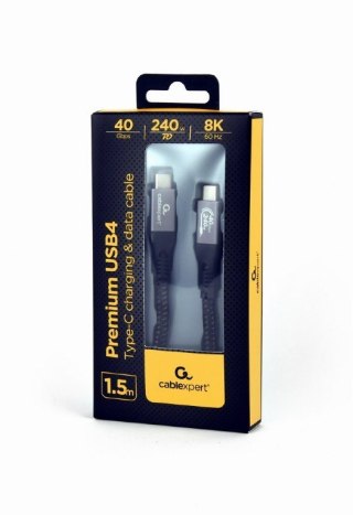 Kabel Premium USB-C Type 4 40 Gbps 240W 1.5M Gembird