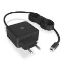 Ładowarka IB-PS111-PD 65 Watt, Type-C , kabel 150cm IcyBox