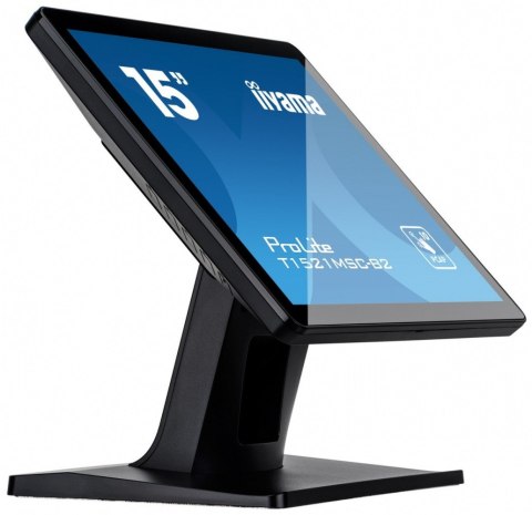 Monitor 15 cali T1521MSC-B2 POJEMN.10PKT.TN,7H,IP65(front),VGA,HDMI,2x2W,4:3,VESA IIYAMA