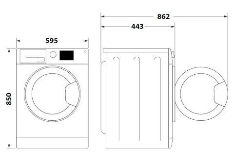 Pralka MTWSE61294WKEE Net Net Indesit Pralka MTWSE61294WKEE Net Net Indesit