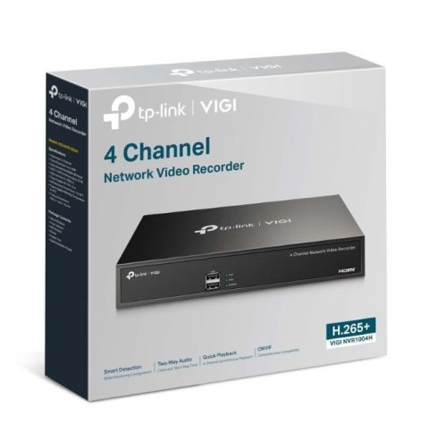 Rejestrator wideo VIGI NVR1004H 4-kanałowy TP-LINK Rejestrator wideo VIGI NVR1004H 4-kanałowy TP-LINK
