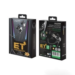 Słuchawki przewodowe gamingowe ET-Y30 ET Series - jack 3.5mm Czarne WEKOME