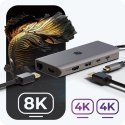 Stacja dokująca IB-DK4061-CPD 12w1,2xHDMI, PD 100W IcyBox