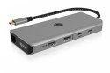 Stacja dokująca IB-DK4061-CPD 12w1,2xHDMI, PD 100W IcyBox