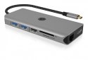 Stacja dokująca IB-DK4061-CPD 12w1,2xHDMI, PD 100W IcyBox