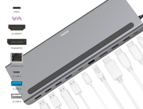 Stacja dokująca USB C 10 portów Hama
