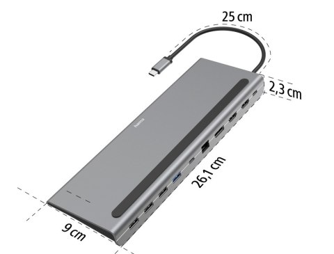 Stacja dokująca USB C 10 portów Hama