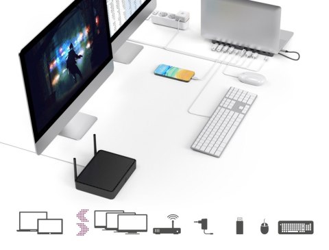 Stacja dokująca USB C 10 portów Hama