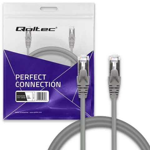 Kabel patchcord FTP | CAT5e | 2 x RJ-45 | 3m Qoltec Kabel patchcord FTP | CAT5e | 2 x RJ-45 | 3m Qoltec