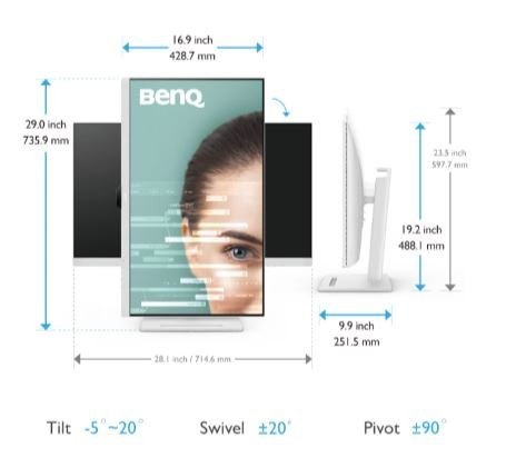 Monitor 31.5 cala GW3290QT 2K 5ms/IPS/HDMI/75Hz Benq Monitor 31.5 cala GW3290QT 2K 5ms/IPS/HDMI/75Hz Benq