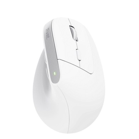 Mysz ergonomiczna BAYO+ Bezprzewodowa Biała Trust