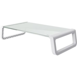 Podstawka pod monitor MONTA GLASS biała Trust