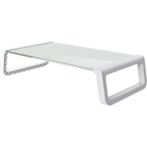 Podstawka pod monitor MONTA GLASS biała Trust