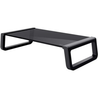 Podstawka pod monitor MONTA GLASS czarna Trust