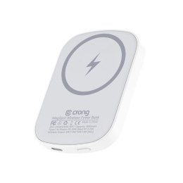 Bezprzewodowy power bank ultra slim MagSpot z MagSafe 5000mAh, USB-C 20W PD CRONG