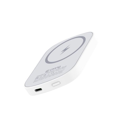 Bezprzewodowy power bank ultra slim MagSpot z MagSafe 5000mAh, USB-C 20W PD CRONG Bezprzewodowy power bank ultra slim MagSpot z MagSafe 5000mAh, USB-C 20W PD CRONG
