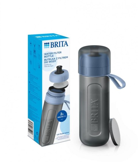 Butelka filtrująca Active + 2 MicroDisc jasny błękit Brita