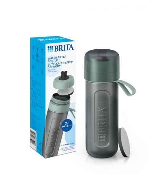 Butelka filtrująca Active + 2 MicroDisc pastelowa zieleń Brita