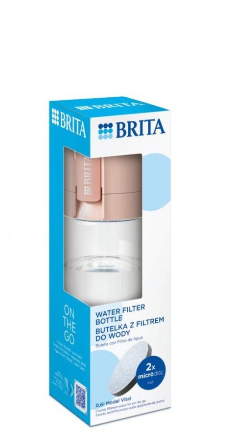Butelka filtrująca Vital + 2 MicroDisc morelowa Brita