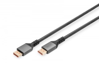 Kabel połączeniowy PREMIUM DisplayPort 2.1 16K 60Hz DP/DP M/M 1m Czarny Digitus