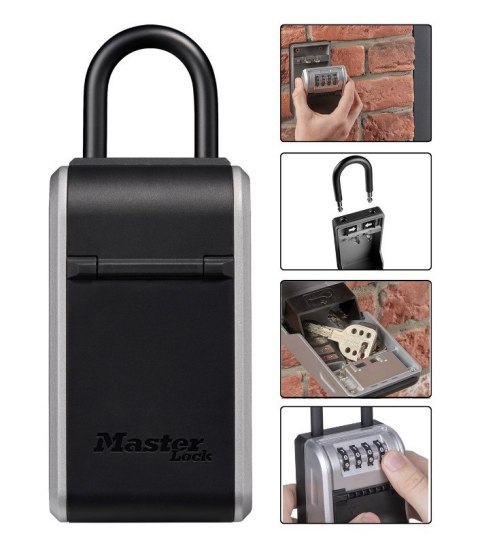 Kasetka na klucze z zamkiem szyfrowym i wyjmowaną szeklą Master Lock