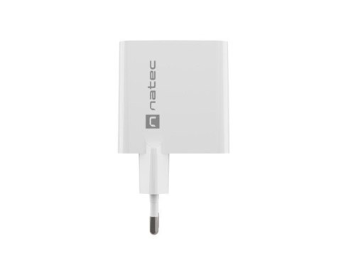 Ładowarka sieciowa RIBERA GAN 1X USB-A + 1X USB-C 65W Biała Natec Ładowarka sieciowa RIBERA GAN 1X USB-A + 1X USB-C 65W Biała Natec