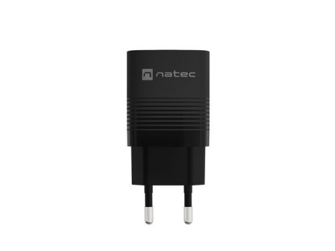 Ładowarka sieciowa Ribera GAN 1X USB-A + 1X USB-C 30W Czarna Natec Ładowarka sieciowa Ribera GAN 1X USB-A + 1X USB-C 30W Czarna Natec