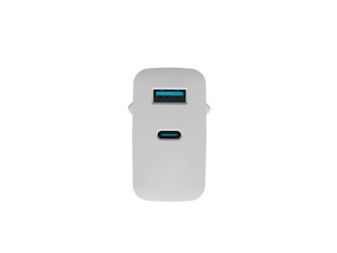 Ładowarka sieciowa Ribera GAN 1X USB-A + 1X USB-C 45W Biała Natec Ładowarka sieciowa Ribera GAN 1X USB-A + 1X USB-C 45W Biała Natec